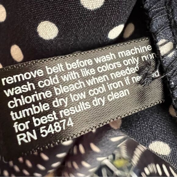 The Limited Dress Navy Blue & White Polka Dot Henley Shift -Size S NWT🏷 classy! - Picture 16 of 16